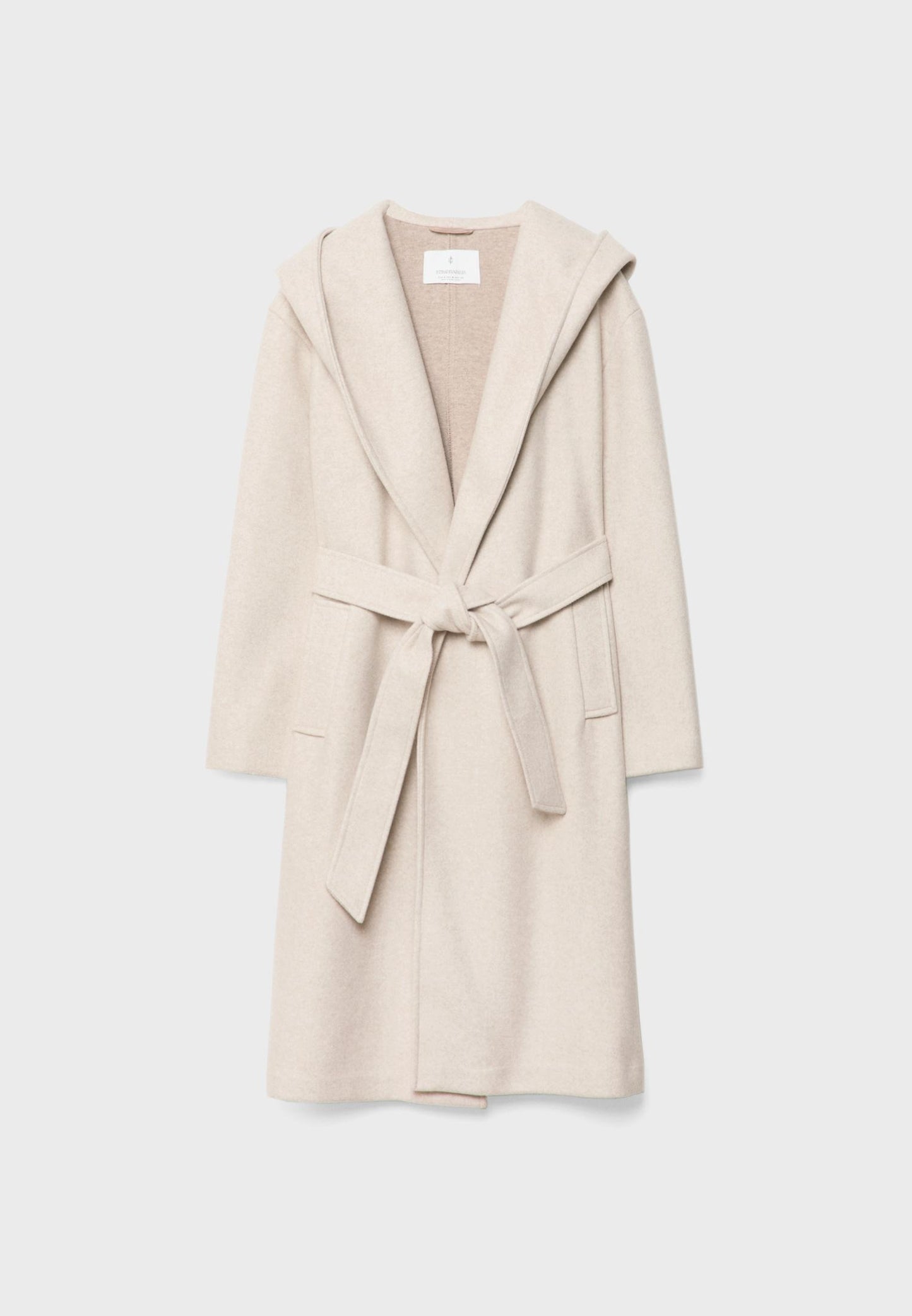 Eleganter Langer Mantel mit Kapuze