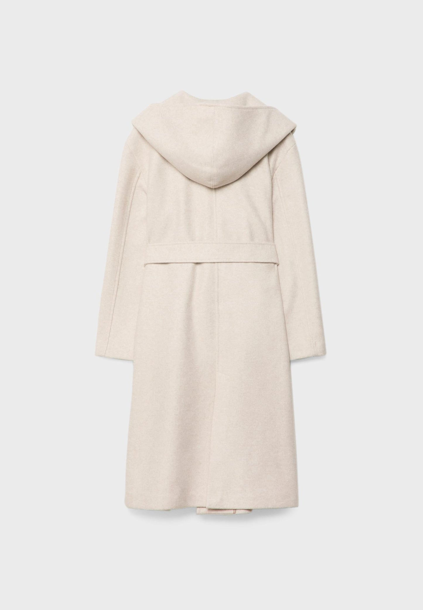 Eleganter Langer Mantel mit Kapuze