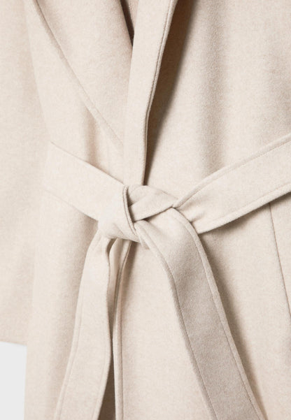 Eleganter Langer Mantel mit Kapuze