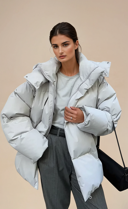 Gemütlicher Oversize-Daunenmantel