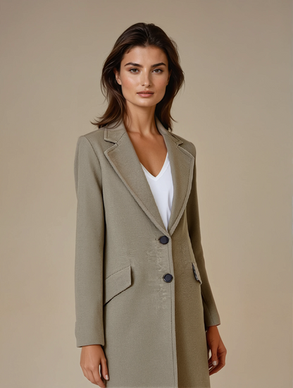 Eleganter Wollmantel