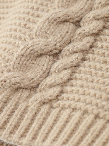 Kabelgestrickter Cozy Pullover