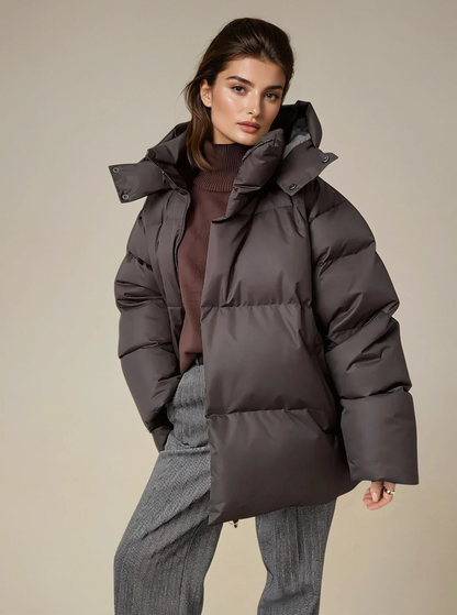 Gemütlicher Oversize-Daunenmantel