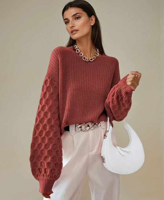 Strickpullover mit Statement-Ärmeln